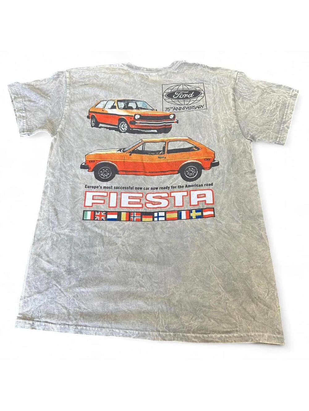 Ford Fiesta 75th Anniversary Graphic T-Shirt Medium